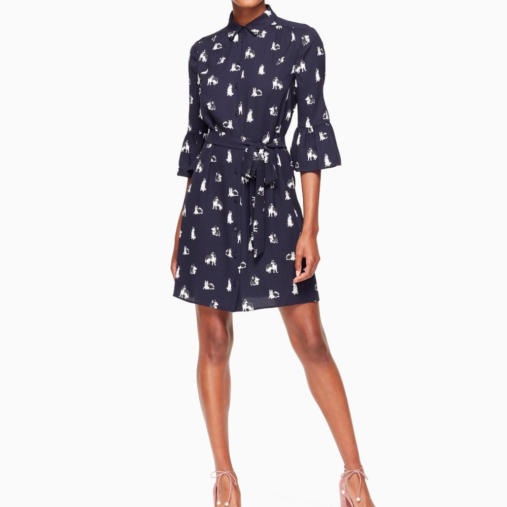 KATE SPADE SIBERIAN HUSKY SHIRTDRESS NWT